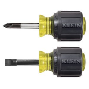 Klein stubby Phillips and slotted screwdrivers