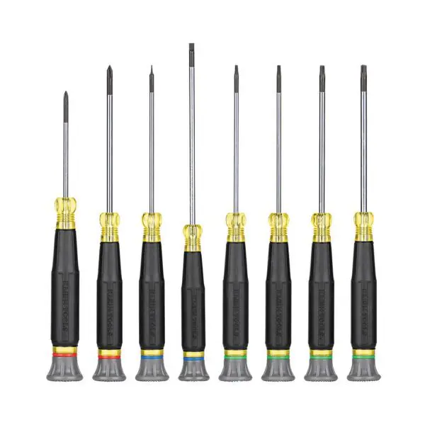 Precision Screwdriver Set, Slotted, Phillips, and TORXÂ® 8-Piece