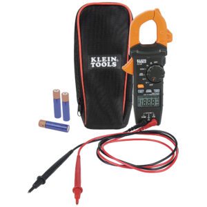 Klein Tools clamp meter kit with batteries