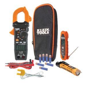 Klein Tools clamp meter and electrical tester kit