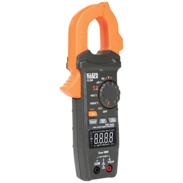 AC/DC Digital Clamp Meter, Auto-Ranging 400 Amp - Image 5