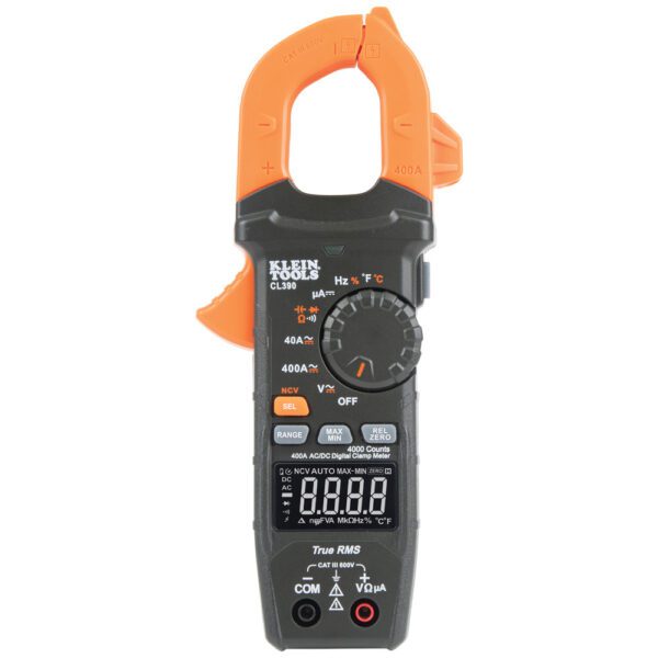 AC/DC Digital Clamp Meter, Auto-Ranging 400 Amp - Image 4