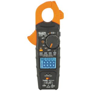 Klein Tools orange-black clamp multimeter