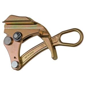 Metal cable grip with loop handle.