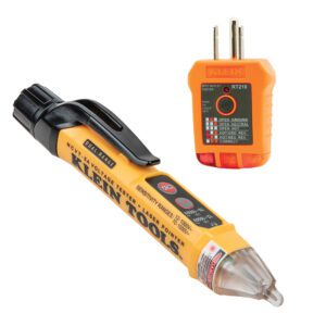 Voltage tester and receptacle tester set.