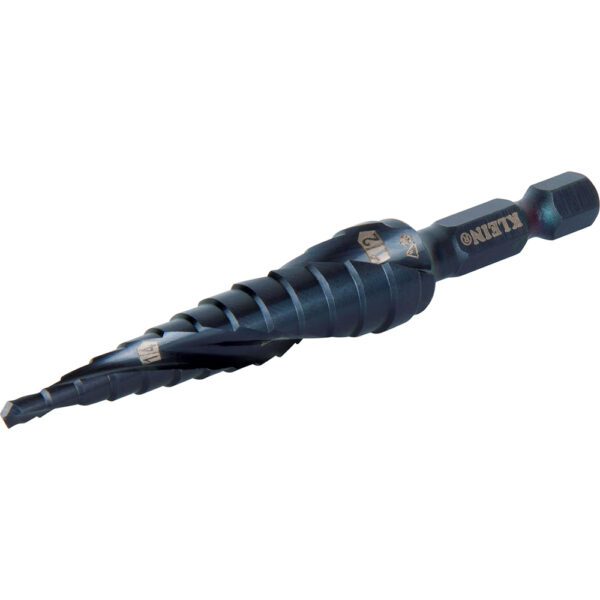 Step Drill Bit, Quick Release, Double Spiral Flute, 1/8 to 1/2-Inch - Image 6