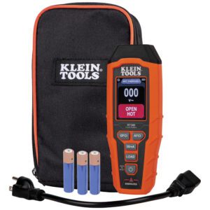 Electrical tester kit with case and batteries.