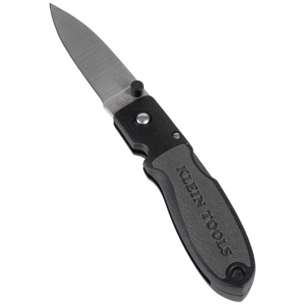 Lightweight Lockback Knife, 2-3/8-Inch Drop Point Blade, Black Handle - Image 2