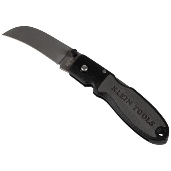 Lightweight Lockback Knife 2-1/2-Inch Sheepfoot Blade, Black Handle - Image 2