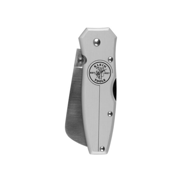 Lightweight Lockback Knife 2-1/2-Inch Coping Blade, Silver Handle - Image 3