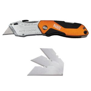 Utility knife with extra replacement blades.