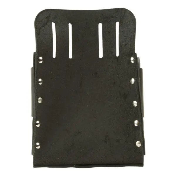 Leather Tool Pouch with Knife Snap, 5-Pocket - Image 3