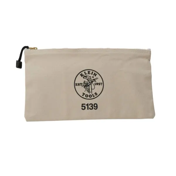 Zipper Bag, Canvas Tool Pouch to 12.5 x 7 x 0.7 -Inch - Image 4