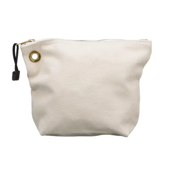 Zipper Bag, Canvas Tool Pouch, 10-Inch, Natural - Image 3