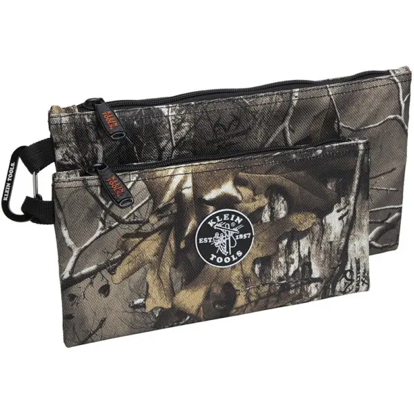 Zipper Bags, Camo Tool Pouches, 2-Pack