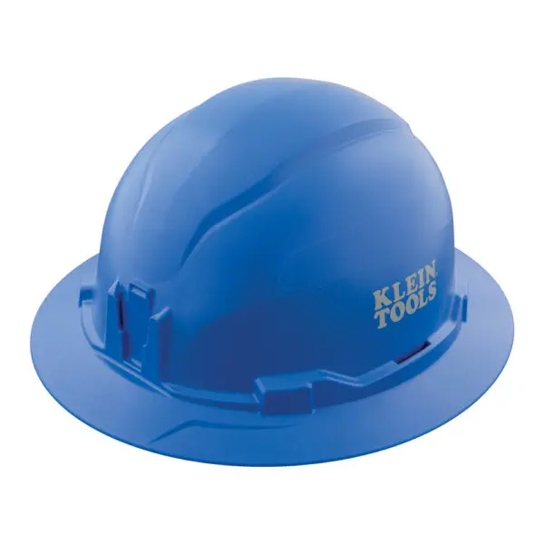 Hard Hat, Non-Vented, Full Brim Style , Blue