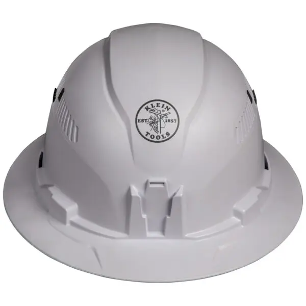 Hard Hat, Vented, Full Brim Style, White - Image 5