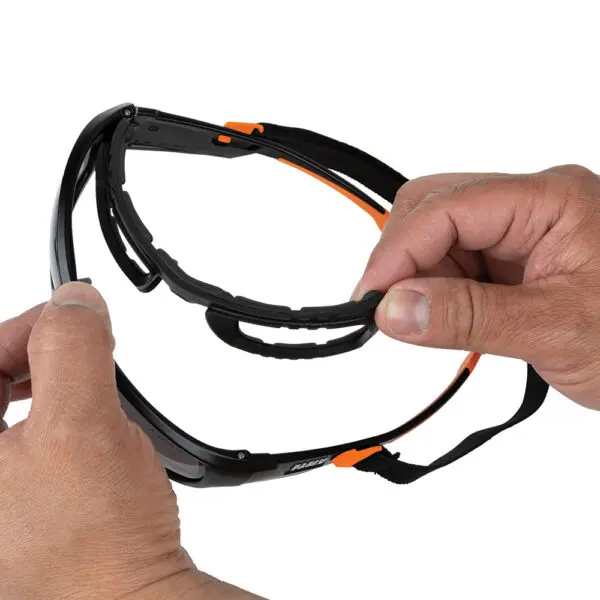 Professional Full-Frame Gasket Safety Glasses, Gray Lens - Image 5