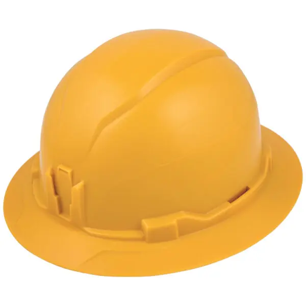 Hard Hat, Non-Vented, Full Brim Style, Yellow