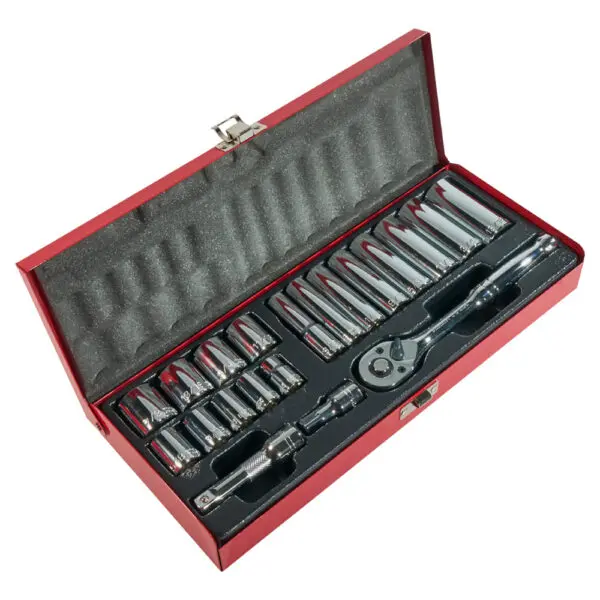 3/8-Inch Drive Socket Wrench Set, 20-Piece - Image 2