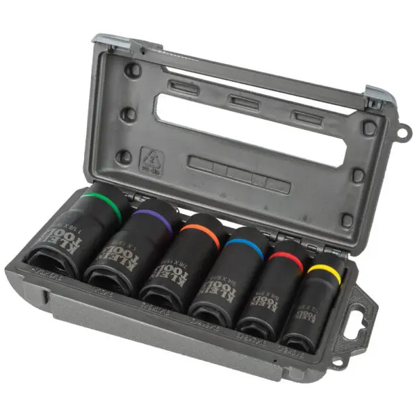 2-in-1 Impact Socket Set, 6-Point, 6-Piece