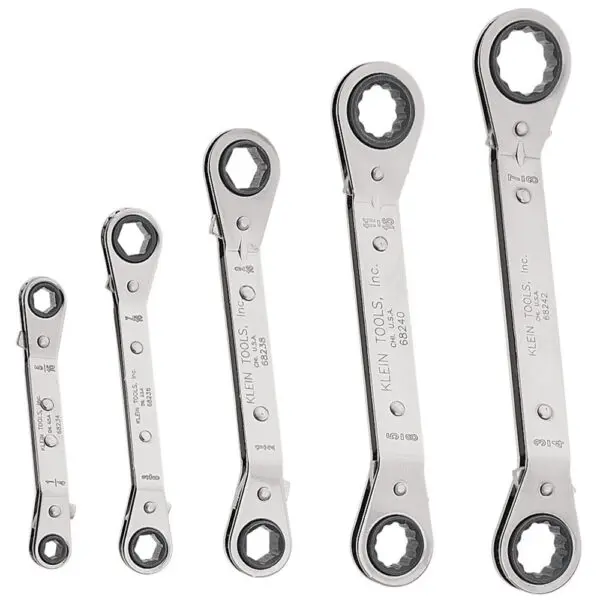 Reversible Ratcheting Box Wrench Set, 5-Piece - Image 6