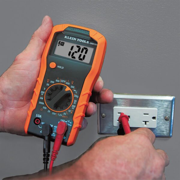 Test Kit with Multimeter, Non-Contact Volt Tester, Receptacle Tester - Image 3