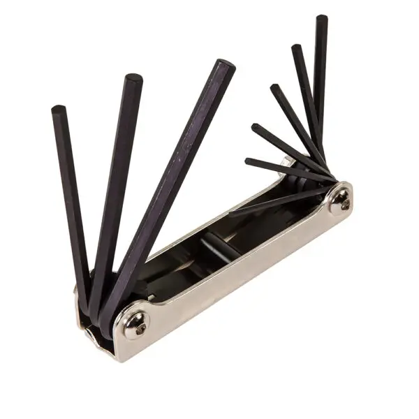 Folding Hex Key Set, 9-Key, SAE Sizes - Image 3