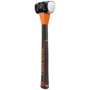 Klein Tools sledgehammer with black and orange handle.