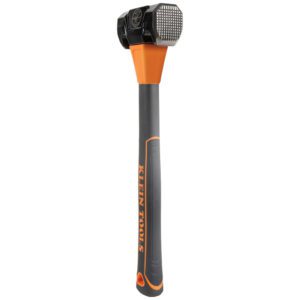 Black and orange dead blow hammer.