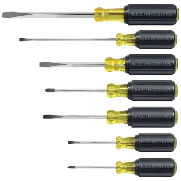 Screwdriver Set, Slotted and Phillips, 7-Piece