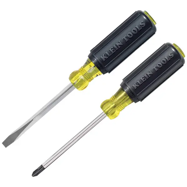 Screwdriver Set, 1/4 Keystone and #2 Phillips, Cushion-Grip, 2-Piece