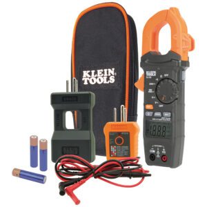 Electrical testing tools with carrying case.