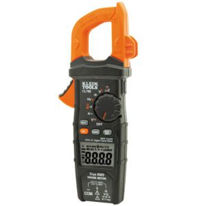 Digital clamp meter, Klein Tools brand.