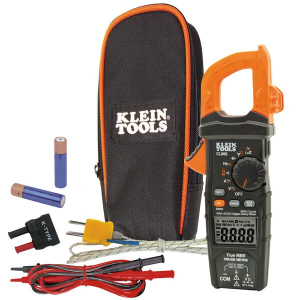 Digital Clamp Meter, AC Auto-Range TRMS, Low Impedance (LoZ), Auto Off