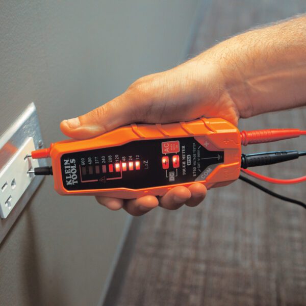 Electronic AC/DC Voltage Tester, 12 to 600V - Image 2