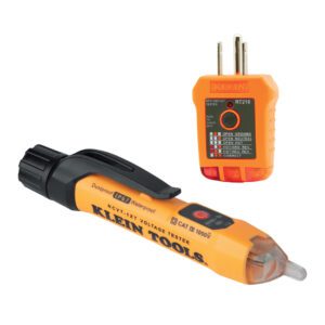 Voltage tester and outlet tester tools.